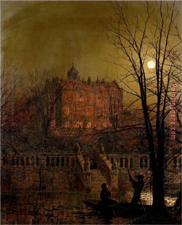 John Atkinson Grimshaw Under The Moonbeams 1882